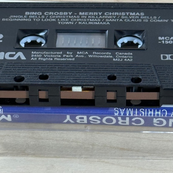 Bing Crosby Merry Christmas Cassette VINTAGE GUC - Picture 6 of 6